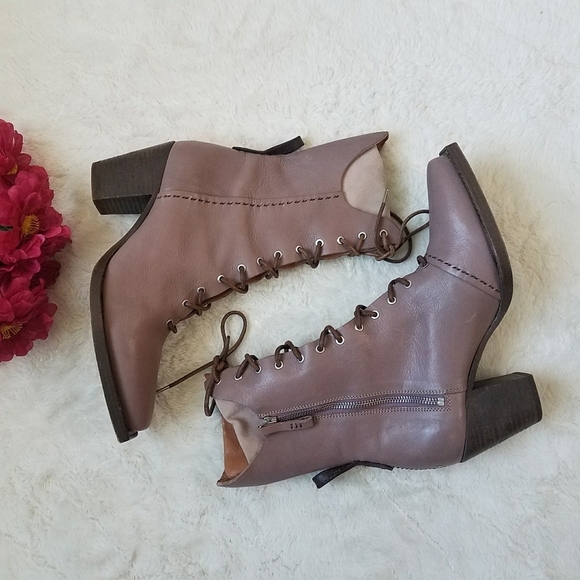 Free People We The Free Canyon Lace Up Boots in River Stone - Picture 2 of 10